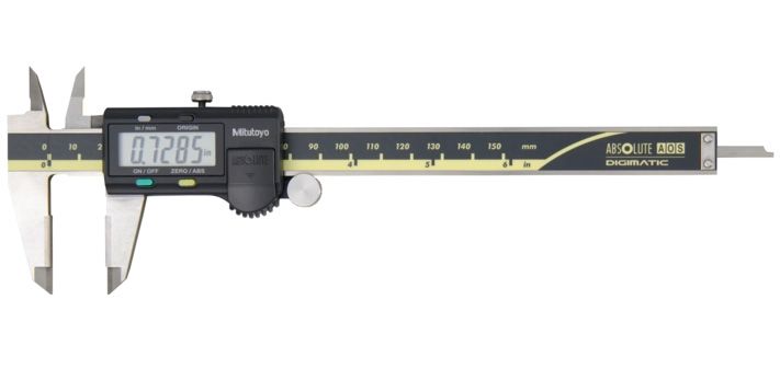 Mitutoyo ABSOLUTE AOS Digimatic keményfém betétes digitális tolómérő, 0-6", 0.0005" (0.01 mm) (500-160-30) termék fő termékképe